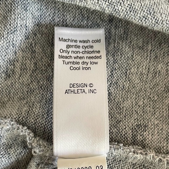 Athleta Gray Pose Layered Open Back Top Size XXS - Picture 8 of 11